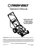 Troy-Bilt Smart Touch 569 Operator'S Manual предпросмотр