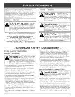 Preview for 3 page of Troy-Bilt SpringAssist TB25ET Operator'S Manual