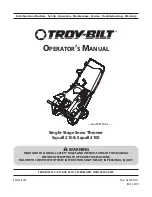 Troy-Bilt Squall 210 Operator'S Manual preview