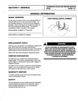 Preview for 3 page of Troy-Bilt ST 100 1989 Service And Repair Manual