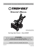 Troy-Bilt Storm 3090XP Operator'S Manaul preview