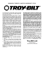 Preview for 16 page of Troy-Bilt Straight Shaft Trimmer Operator'S Manual