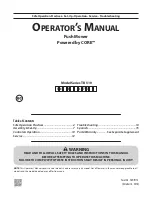 Preview for 1 page of Troy-Bilt TB 510 SERIES Operator'S Manual