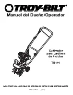 Preview for 47 page of Troy-Bilt TB144 Operator'S Manual