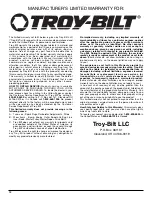 Preview for 12 page of Troy-Bilt TB154 Operator'S Manual