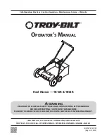 Troy-Bilt TB16R Operator'S Manual предпросмотр