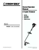 Troy-Bilt TB2000 Owner'S/Operator'S Manual предпросмотр