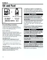 Preview for 10 page of Troy-Bilt TB2000 Owner'S/Operator'S Manual