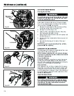 Предварительный просмотр 16 страницы Troy-Bilt TB2000 Owner'S/Operator'S Manual