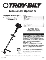 Preview for 21 page of Troy-Bilt TB2044 XP Operator'S Manual