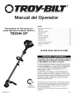 Preview for 21 page of Troy-Bilt TB2044 Operator'S Manual