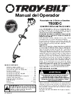 Preview for 37 page of Troy-Bilt TB20DC Operator'S Manual