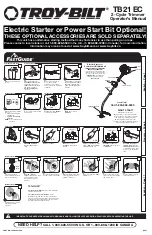 Troy-Bilt TB21 EC Operator'S Manual preview