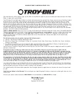 Preview for 20 page of Troy-Bilt TB22 Operator'S Manual