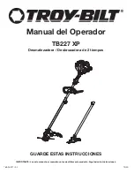 Preview for 23 page of Troy-Bilt TB227 XP Operator'S Manual