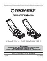 Предварительный просмотр 1 страницы Troy-Bilt TB230 Operator'S Manual