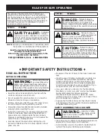 Preview for 3 page of Troy-Bilt TB245CS Operator'S Manual