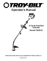 Предварительный просмотр 1 страницы Troy-Bilt TB25C5 Operator'S Manual