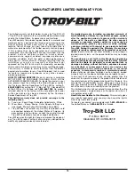 Preview for 16 page of Troy-Bilt TB26CO Operator'S Manual