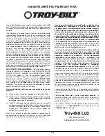 Preview for 32 page of Troy-Bilt TB26TB Operator'S Manual