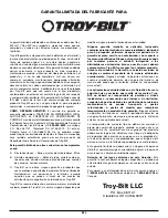 Preview for 52 page of Troy-Bilt TB26TB Operator'S Manual