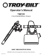 Troy-Bilt TB272V Operator'S Manual preview