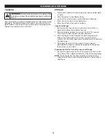 Preview for 16 page of Troy-Bilt TB272V Operator'S Manual