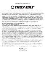 Preview for 32 page of Troy-Bilt TB27B EC Operator'S Manual