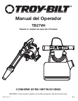 Предварительный просмотр 21 страницы Troy-Bilt TB27VH Operator'S Manual