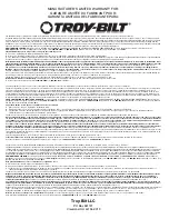 Предварительный просмотр 28 страницы Troy-Bilt TB2BP Operator'S Manual