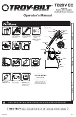 Preview for 1 page of Troy-Bilt TB2BV EC Operator'S Manual