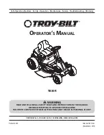 Troy-Bilt TB30R Operator'S Manual предпросмотр