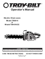 Preview for 1 page of Troy-Bilt TB3516 Operator'S Manual