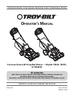 Предварительный просмотр 1 страницы Troy-Bilt TB360 Owner'S Manual