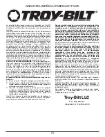 Preview for 32 page of Troy-Bilt TB360BV Operator'S Manual