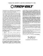 Preview for 22 page of Troy-Bilt TB4018CC Operator'S Manual