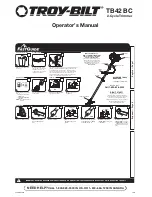 Troy-Bilt TB42 BC Operator'S Manual предпросмотр