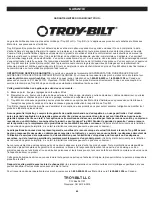 Preview for 62 page of Troy-Bilt TB4214 Operator'S Manual