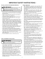 Preview for 3 page of Troy-Bilt TB4216H XP Operator'S Manual