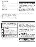 Preview for 2 page of Troy-Bilt TB425 XP Operator'S Manual