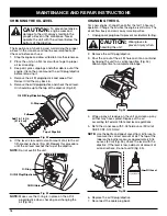 Предварительный просмотр 16 страницы Troy-Bilt TB425CS Operator'S Manual