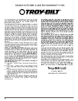 Предварительный просмотр 24 страницы Troy-Bilt TB425CS Operator'S Manual