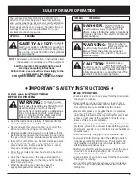 Preview for 3 page of Troy-Bilt TB5018CC, TB5020CC Operator'S Manual