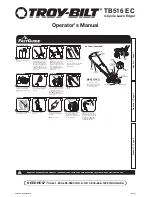 Предварительный просмотр 1 страницы Troy-Bilt TB516 EC Operator'S Manual