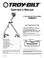 Предварительный просмотр 1 страницы Troy-Bilt TB525ET Operator'S Manual