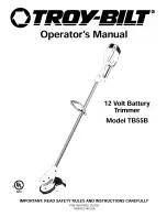 Предварительный просмотр 1 страницы Troy-Bilt TB55B Operator'S Manual