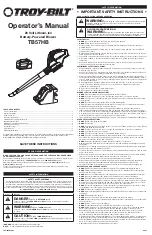 Troy-Bilt TB57HB Operator'S Manual preview