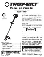 Preview for 17 page of Troy-Bilt TB6040 XP Operator'S Manual