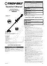 Preview for 1 page of Troy-Bilt TB60AF Operator'S Manual