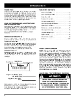 Preview for 2 page of Troy-Bilt TB65SS Operator'S Manual